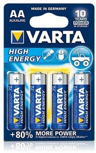 Varta AA Alkaline HIGH ENERGY (4 vnt.)
